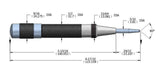 Starrett 18A Steel Automatic Center Punch 5 in Length, 9/16 in Dia.