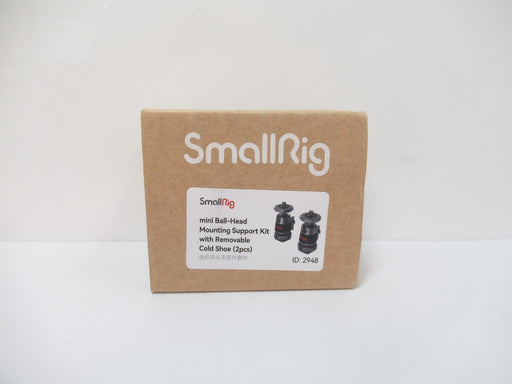 SmallRig 2948B Ball-Head Mounting Support Kit W/ Removable Cold Shoe, Pack Of 2