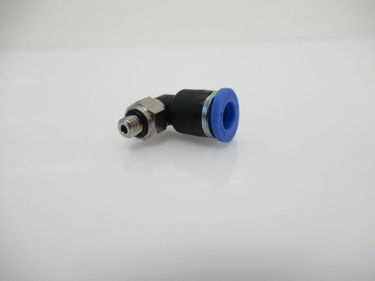 Male Elbow P4.06.M5, 6 Hose M5 Thread