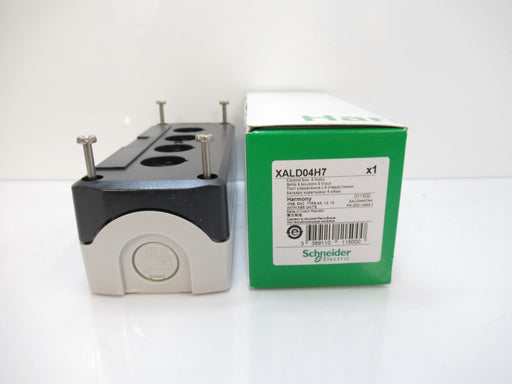 Schneider Electric XALD04H7 Plastic Empty Control Station, 4 Cut-Out