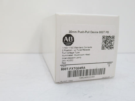 Allen Bradley 800T-FXTQ24RA Illuminated Push-Pull Device PB