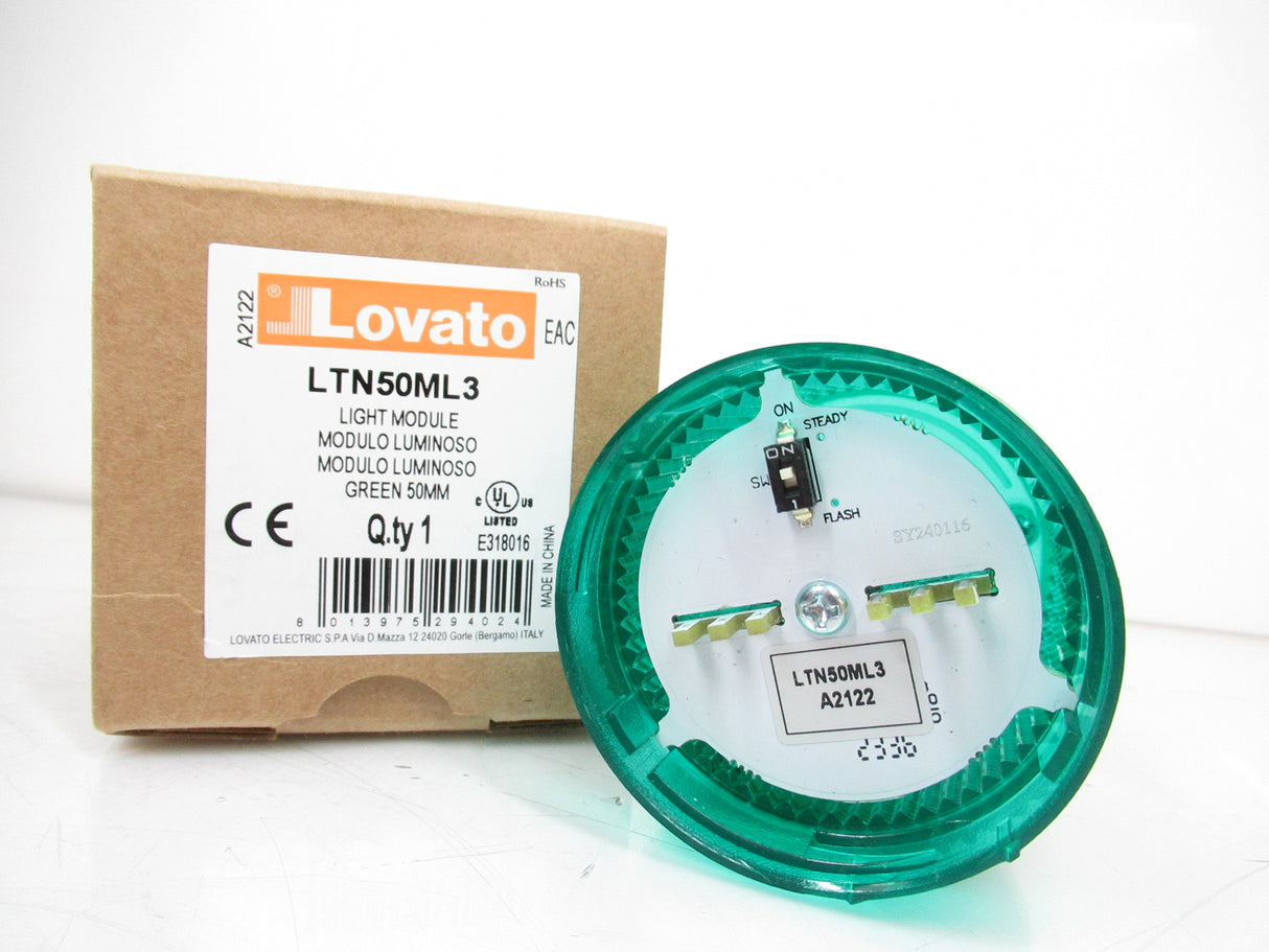 Lovato LTN50ML1 Green Light Module, 50mm