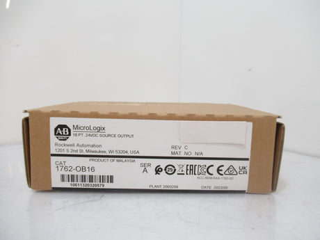 Allen Bradley 1762-OB16 MicroLogix 16 PT Output Module Series A, Rev C