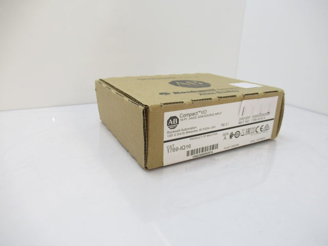 SURPLUS SEALED 1769-IQ16 1769IQ16 Allen Bradley CompactLogix Input Module Ser. A