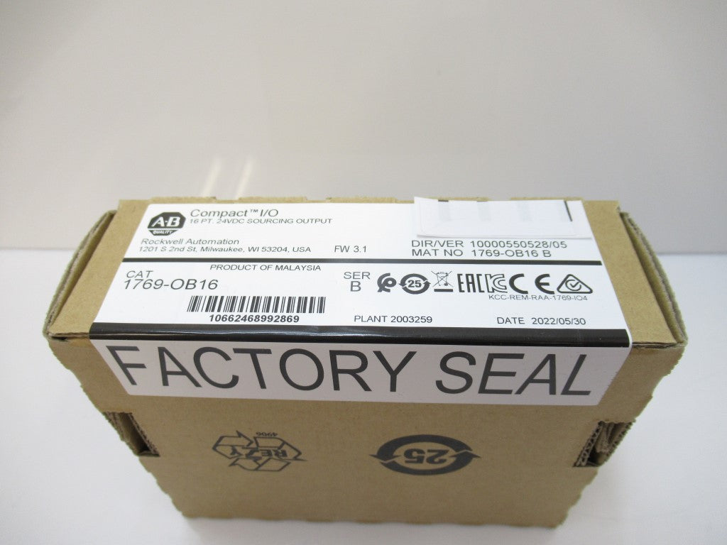 SURPLUS SEALED 1769-OB16 1769OB16 Allen Bradley CompactLogix 16-Point Series B