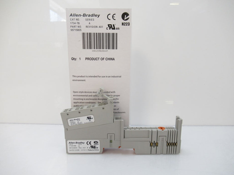 Allen Bradley 1734-TB Point I/O Terminal Base 240V, Surplus