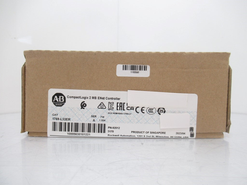 Allen Bradley 1769-L33ER CompactLogix 2 MB Ethernet Controller Ser. A