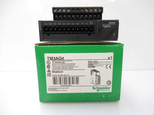 Schneider TM3AQ4 Analog Output Module, Modicon TM3, 4 Outputs 24V DC