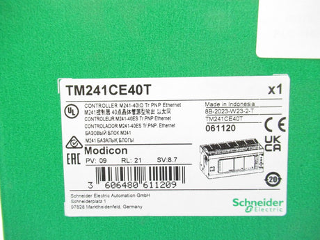 Schneider Electric TM241CE40T Logic Controller Modicon M241