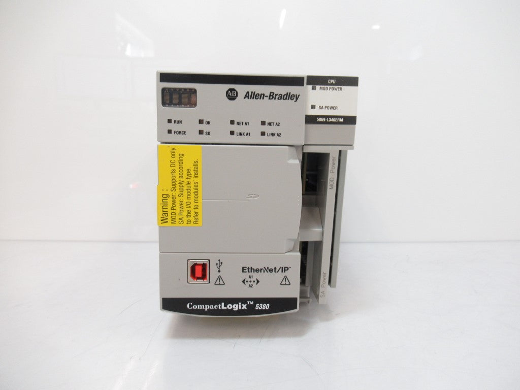 SURPLUS 5069-L340ERM 5069L340ERM Allen Bradley CompactLogix 5380 Controller 4 MB