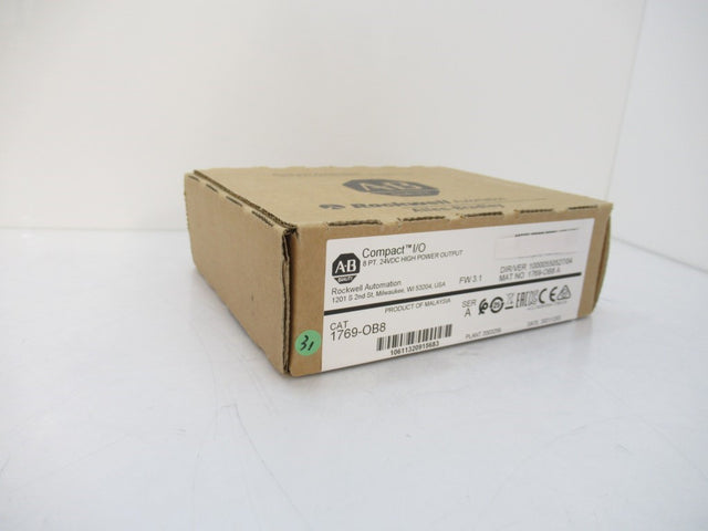 1769-OB8 1769OB8 Allen Bradley CompactLogix 8 Point, Ser.A, 24V DC, Surplus In Box