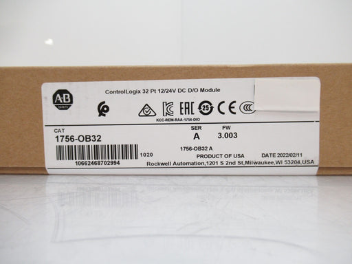 Allen Bradley SURPLUS SEALED 1756-OB32 1756OB32  ControlLogix Output Module 32-PT