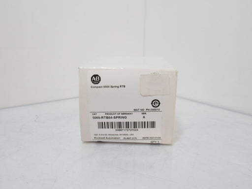 Allen Bradley 5069-RTB64-SPRING Compact 5000 Spring RTB Ser A, Surplus