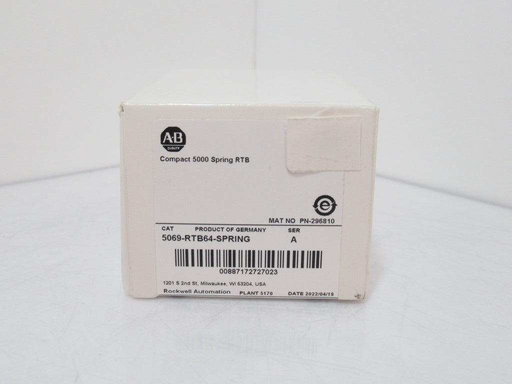 Allen Bradley 5069-RTB64-SPRING Compact 5000 Spring RTB Ser A, Surplus