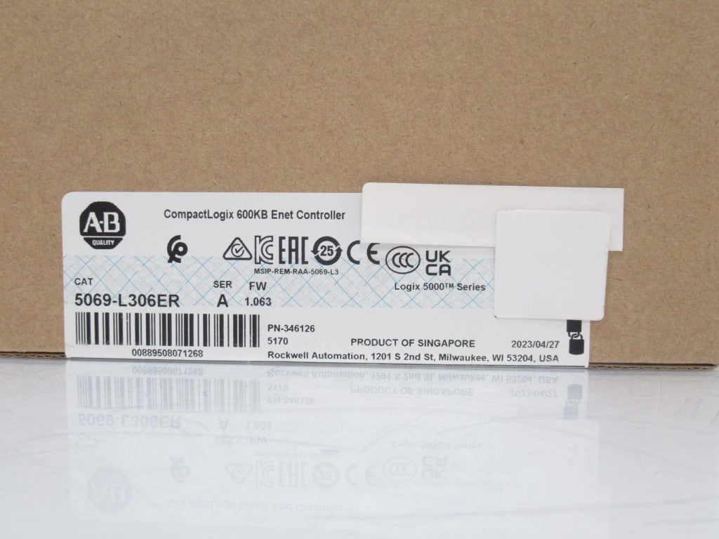 SURPLUS SEALED  5069-L306ER 5069L306ER Allen Bradley CompactLogix 5380 CTRL 2023