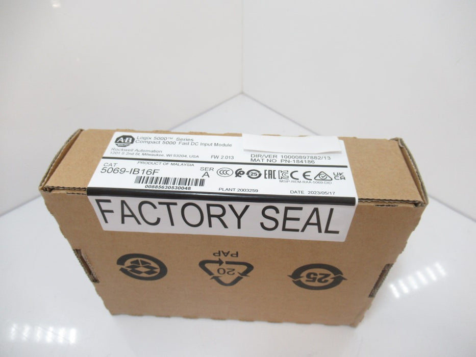 Allen Bradley 5069-IB16F Compact 5000 I/O 16-Ch Fast 24V DC Sink Input SURPLUS