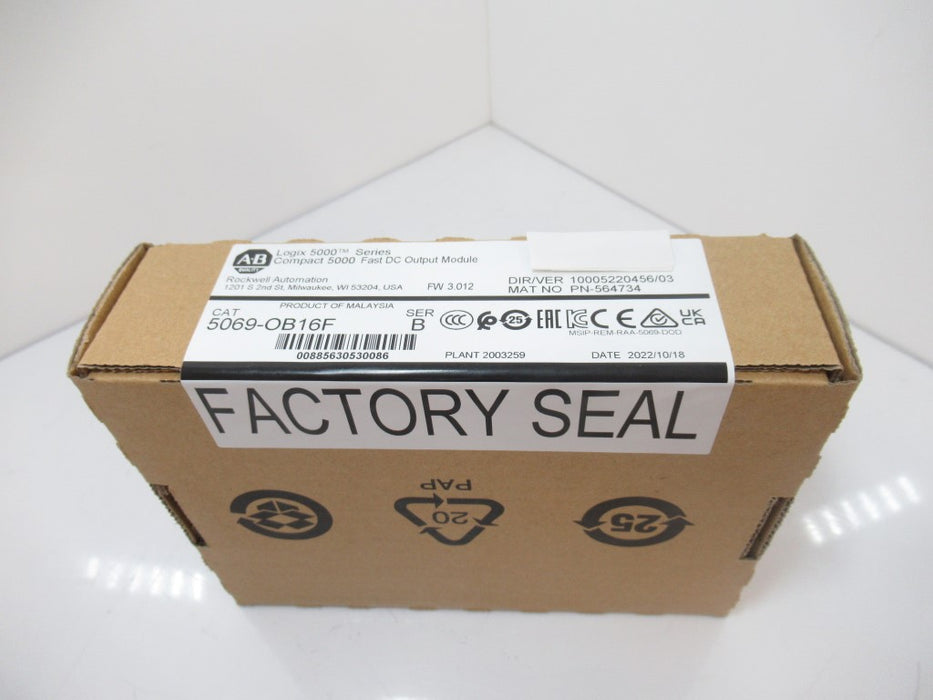 Allen Bradley 5069-OB16F CompactLogix 16-Ch Fast DC Output Module SURPLUS SEALED