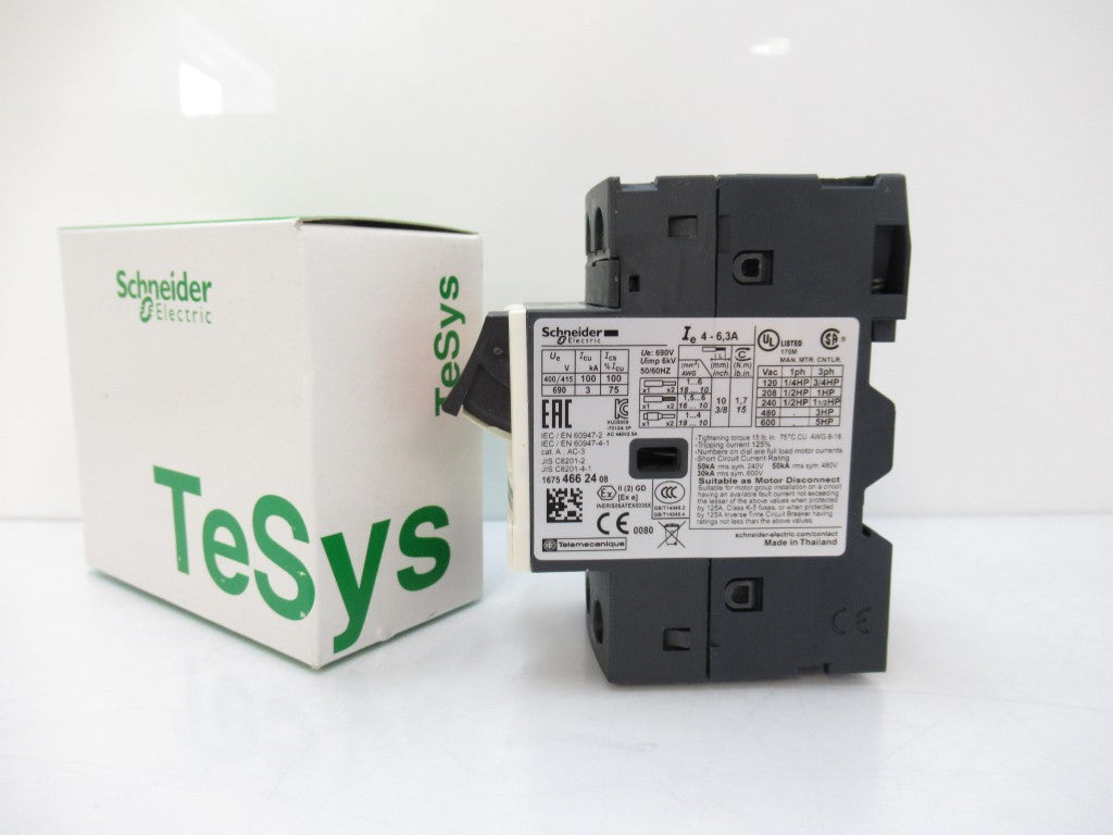 GV2ME10 Schneider Electric TeSys Motor Circuit Breaker 3 Poles