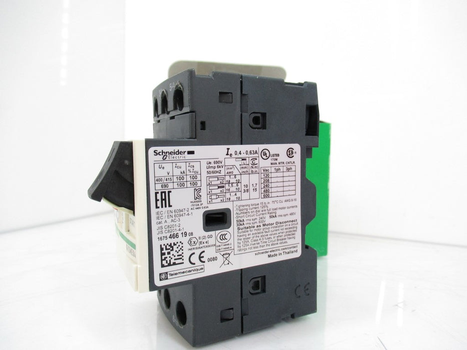 Schneider Electric GV2ME04 Tesys Deca Motor Circuit Breaker