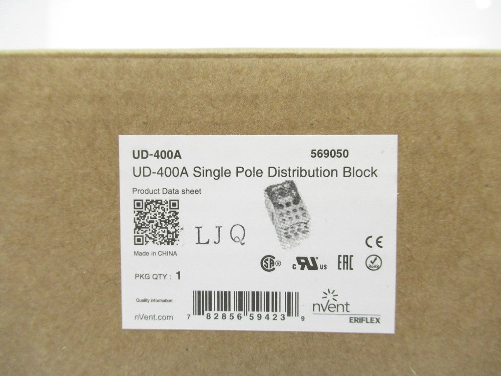 Eriflex 569050 Single Pole Distribution Block UD 400 A