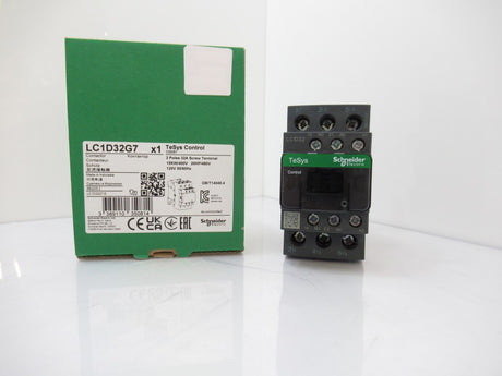 Schneider Electric LC1D32G7 TeSys Deca Contactor, 3-Pole, 32A, 120V