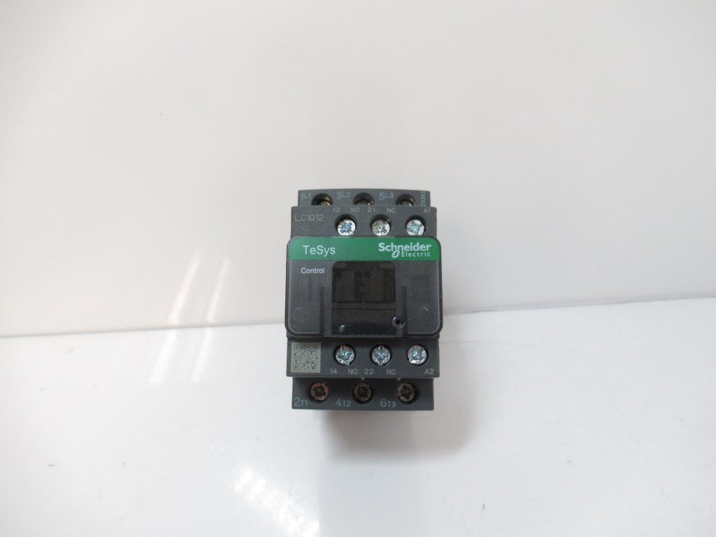 Schneider Electric LC1D12G7 TeSys Deca Contactor, 12A, 7.5 HP, 480 V