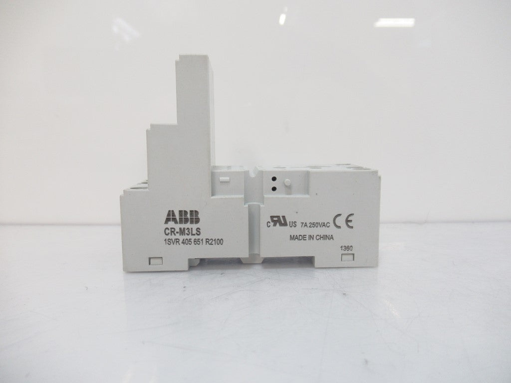 1SVR405651R2100 CR-M3LS ABB Socket For CR-M Miniature Relay, Sold By Unit