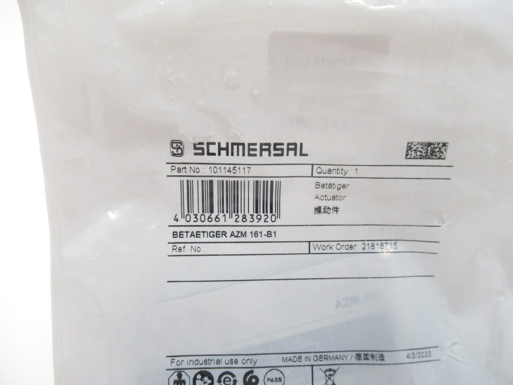 Schmersal AZM161-B1 101145117 Standard Actuating Key