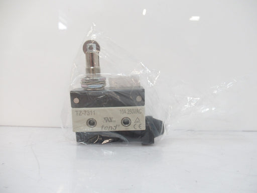 TEND TZ-7311 Horizontal Limit Switch, Panel Mount Roller Plunger, 10A 250V AC