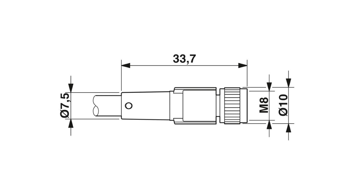 Phoenix Contact SAC-3P- 5,0-PUR/M 8FS 1669628 Sensor/Actuator Cable