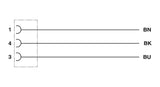 Phoenix Contact SAC-3P- 5,0-PUR/M 8FS 1669628 Sensor/Actuator Cable