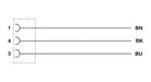 Phoenix Contact SAC-3P- 5,0-PUR/M 8FS 1669628 Sensor/Actuator Cable