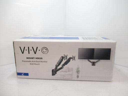 VIVO MOUNT-V002G Pneumatic Arm Dual Monitor Wall Mount