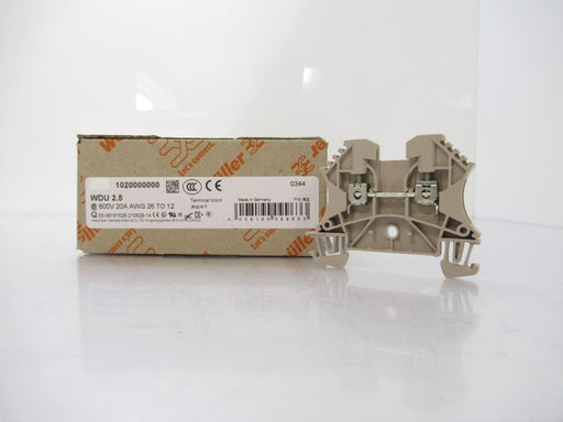 Weidmuller 1020000000 WDU 2.5 Terminal Block Screw Connection, Sold By Unit