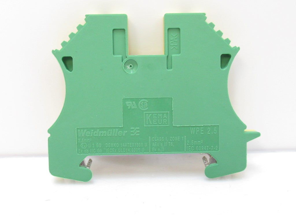 Weidmuller WPE25 1010000000 Terminal Block 300 A 2.5 mm² Green-Yellow