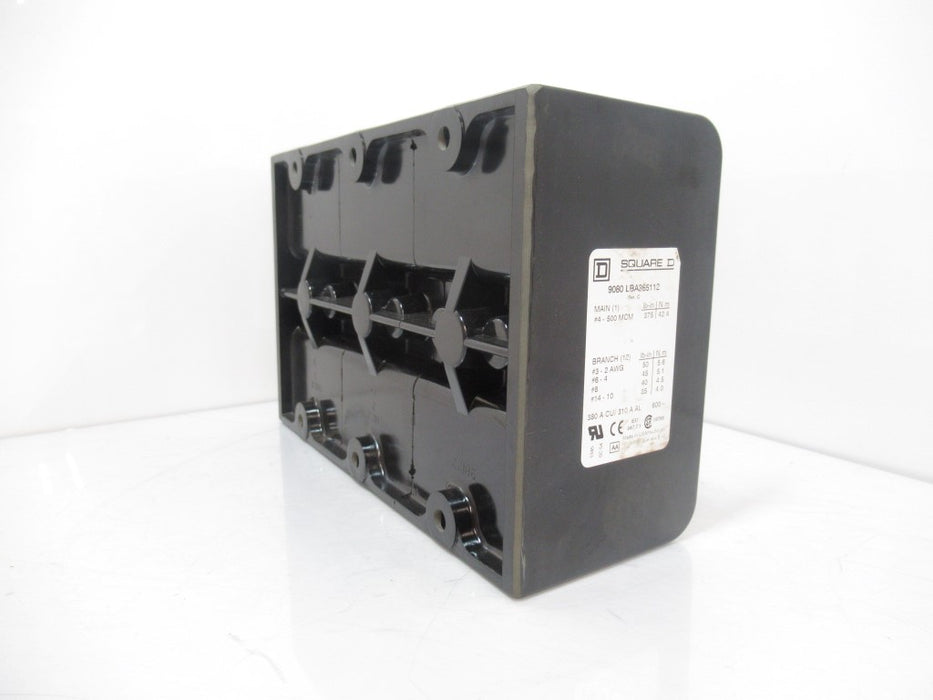 Square D 9080LBA365112 Power Distribution Block 3-Pole, 1 Line, 12 Load, Ser. C