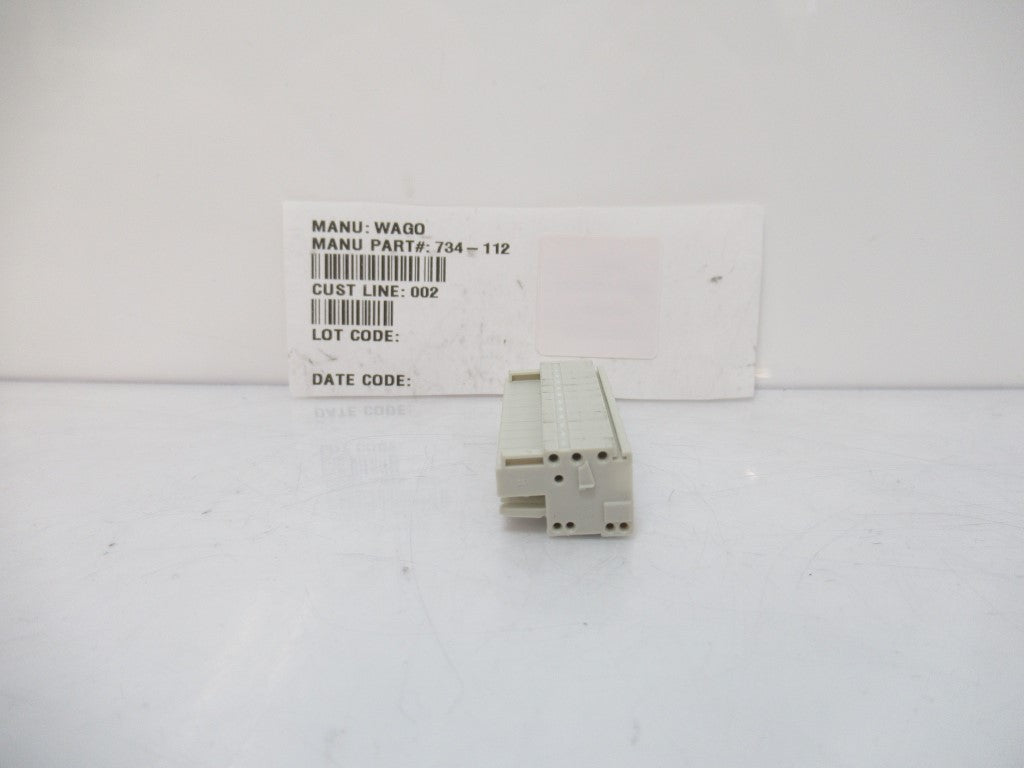 734-112 734112 Wago Terminal Block 12 Positions, 28 AWG To 14 AWG, Sold By Unit