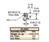 Vacuum Cup Fitting 32-6MS M6 Male Stud