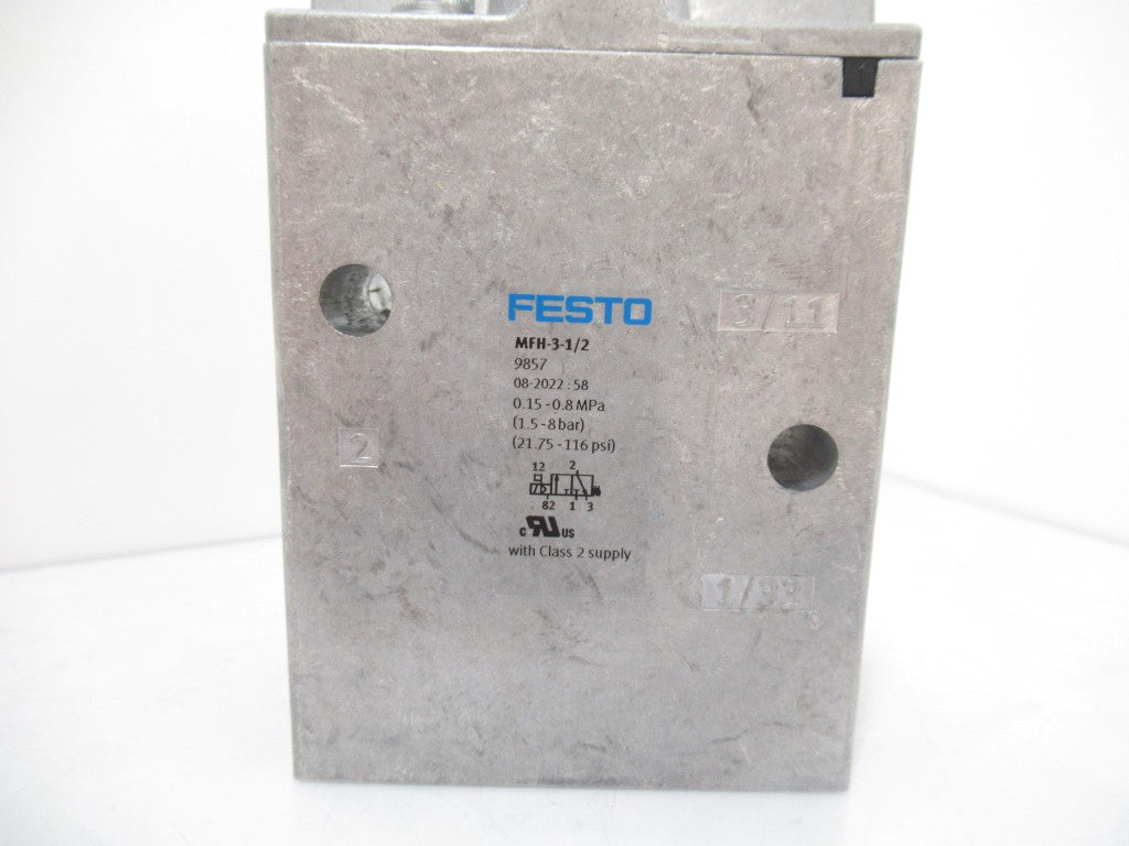 Festo MFH-3-1/2 9857 Air Solenoid Valve