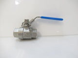 SS-2B 316 C.F.F. Ball Valve 1/2" Stainless Steel New