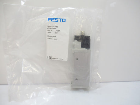 VUVG-L14-M52-AT-G18-1R8L 574229 Festo Air Solenoid Valve, Sold By Unit