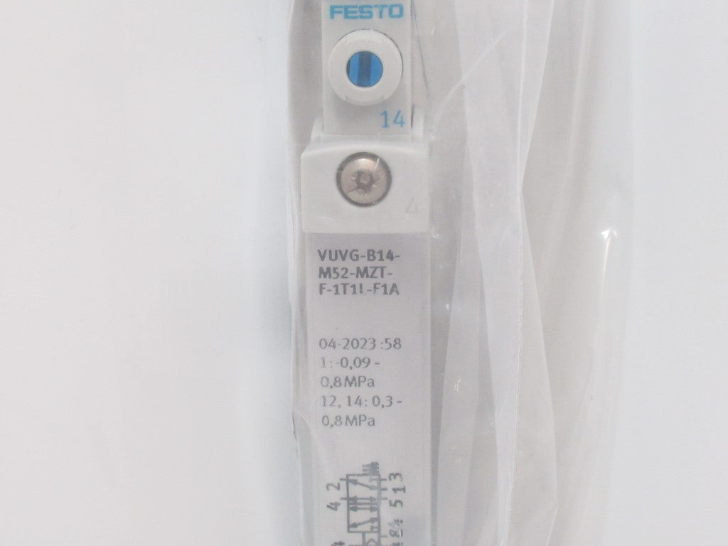 8150461 VUVG-B14-M52-MZT-F-1T1L-F1A Festo Solenoid Valve, Size 14mm, 24V DC