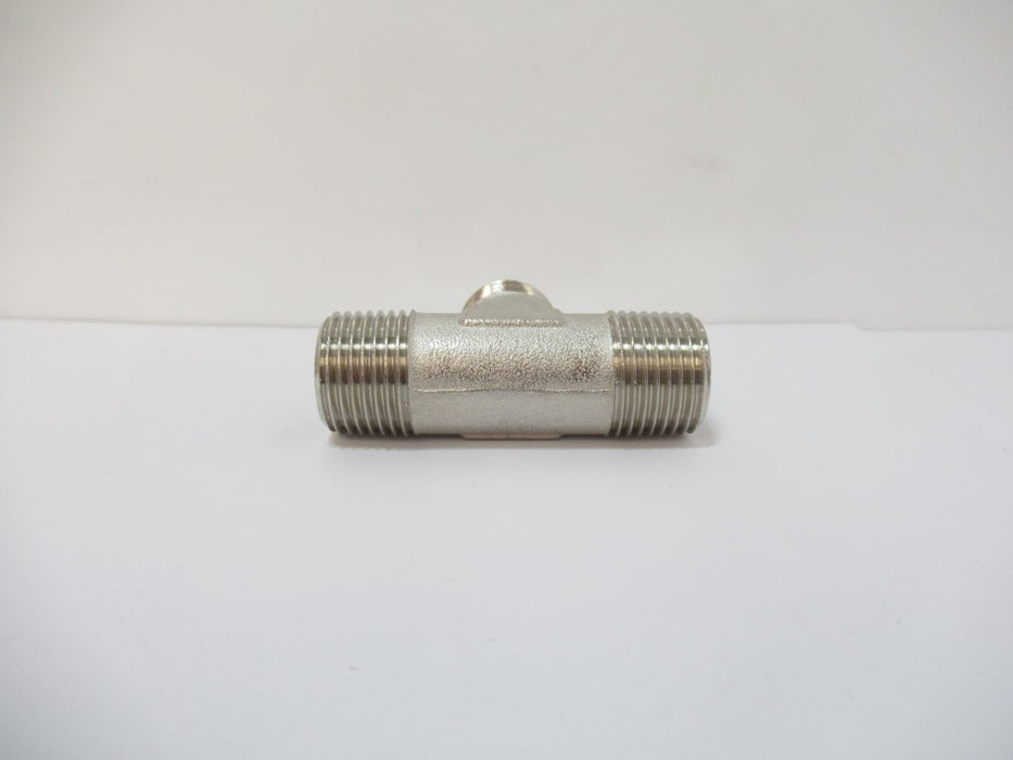 T Male Fitting A16.1/2, 1/2 in, Brass Nickel