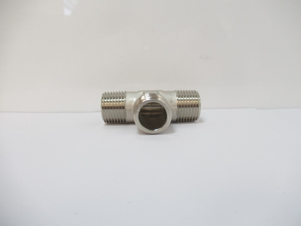 T Male Fitting A16.1/2, 1/2 in, Brass Nickel