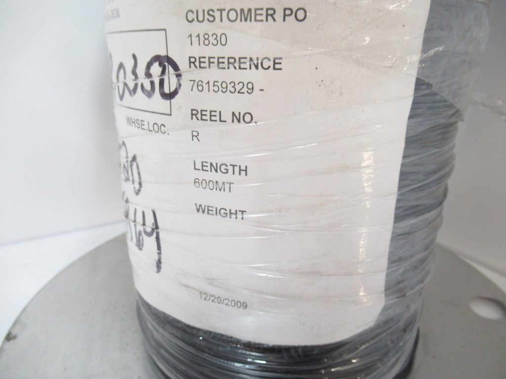 1007-20/10-0 Wire 20 AWG 10 Strands UL 300V PVC Black, Sold In Rolls Of 600 m