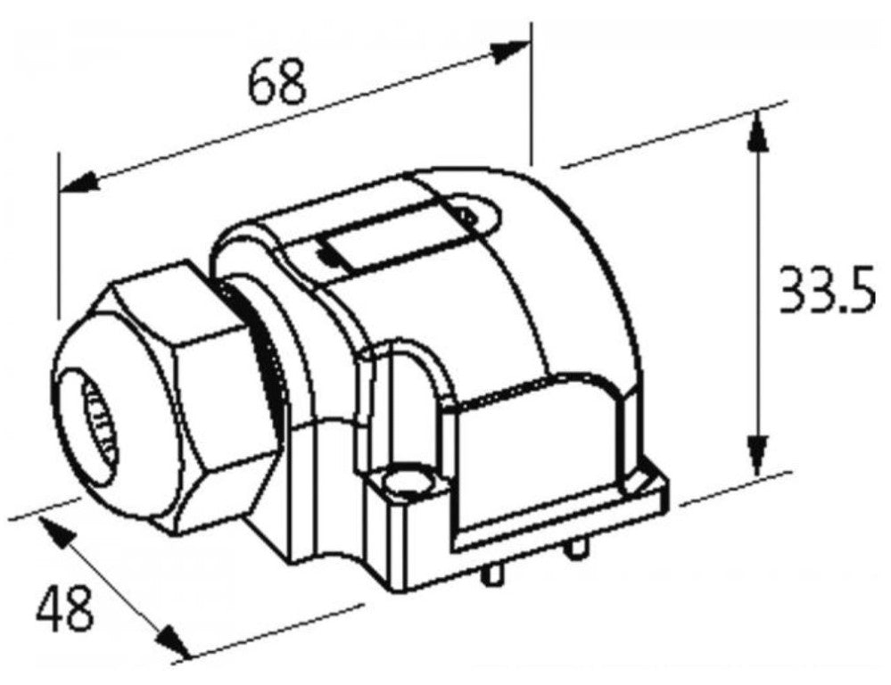 Murrelektronik 8000-88459-3621000 Cable With Cap For D-Box M12 8-Way 4 Pole