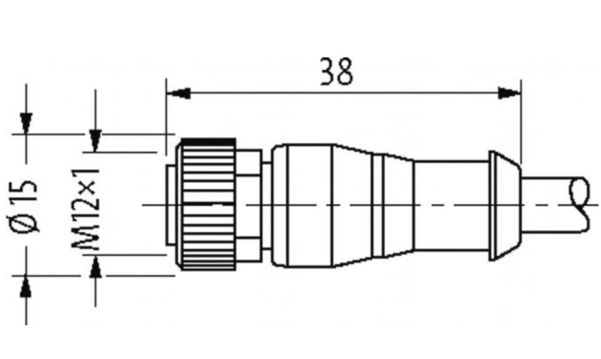 MurrElektronik 7000-12241-6551000 GmbH M12 Female With Cable