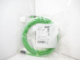 MurrElektronik 7000-44711-7960500 M12 Straight D-Coded To RJ45, 5 Meters Long