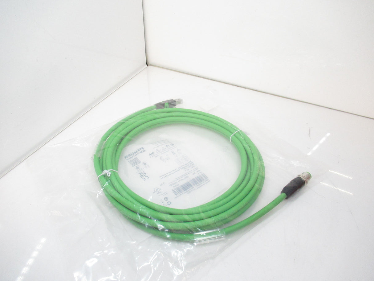 MurrElektronik 7000-44711-7960500 M12 Straight D-Coded To RJ45, 5 Meters Long