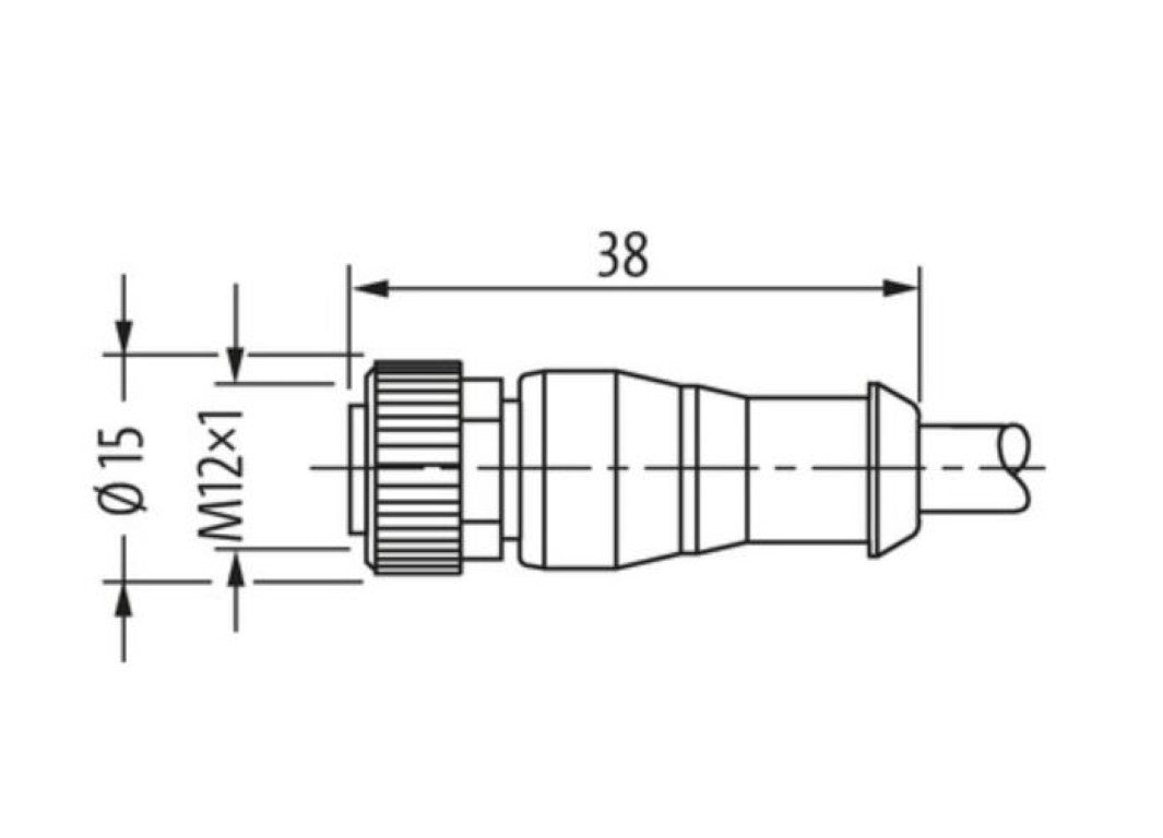 MurrElektronik 7000-12241-6251000 Cable Sensor M12, 5 Pin Femelle